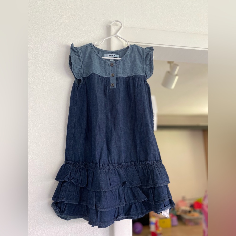DKNY Girls Denim Dress